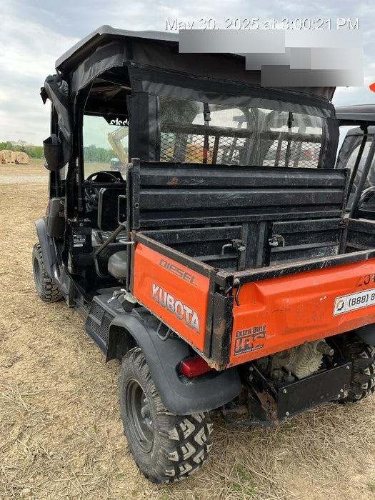 Kubota RTV-X1140W-H 4wd Utility Cart, LED Strobe, Windshield Tempered Glass, Pastic Canopy, Wire Harness Kit, Backup Alarm