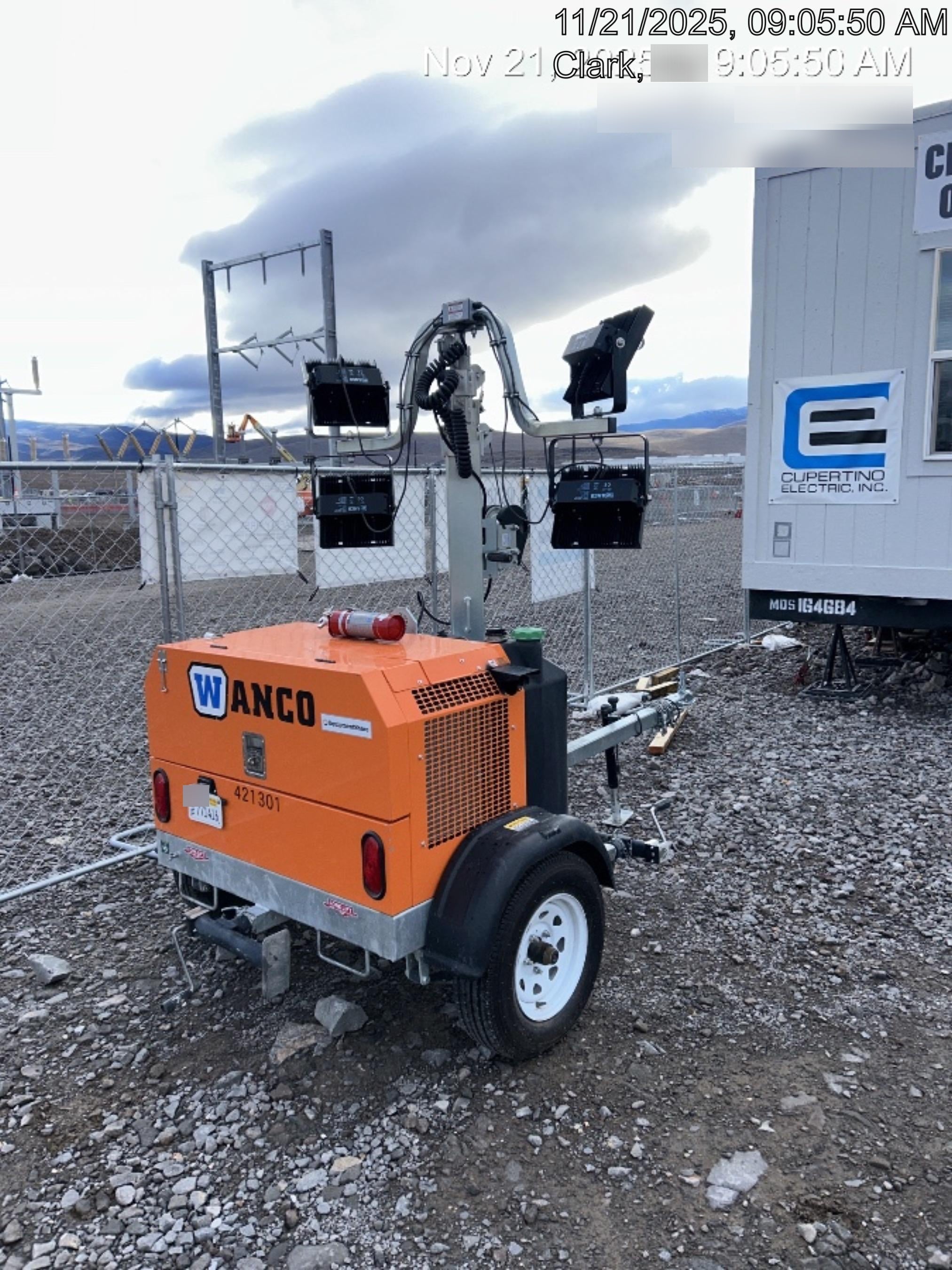 2024 Wanco WLTT-4MM4K Diesel, Deep Sea Controller, Shore Power Plug, Auto Start, (4) 350W LED Floodlights, 4kW Generator, 60 Gal Fuel Tank, 2" Ball, T3