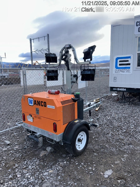 2024 Wanco WLTT-4MM4K Diesel, Deep Sea Controller, Shore Power Plug, Auto Start, (4) 350W LED Floodlights, 4kW Generator, 60 Gal Fuel Tank, 2" Ball, T3