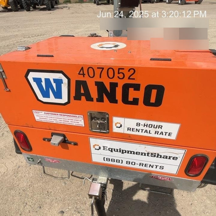 2024 Wanco WLTT-4MM4K Diesel, Deep Sea Controller, Shore Power Plug, Auto Start, (4) 350W LED Floodlights, 4kW Generator, 60 Gal Fuel Tank, 2" Ball, T3