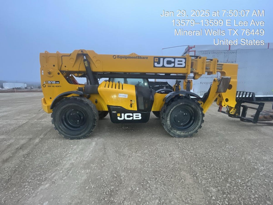 2024 JCB 512-56 74Hp Dsl, Cab/Heat/Air, FF Tires, LED WL, Bcn, L Hook, T3