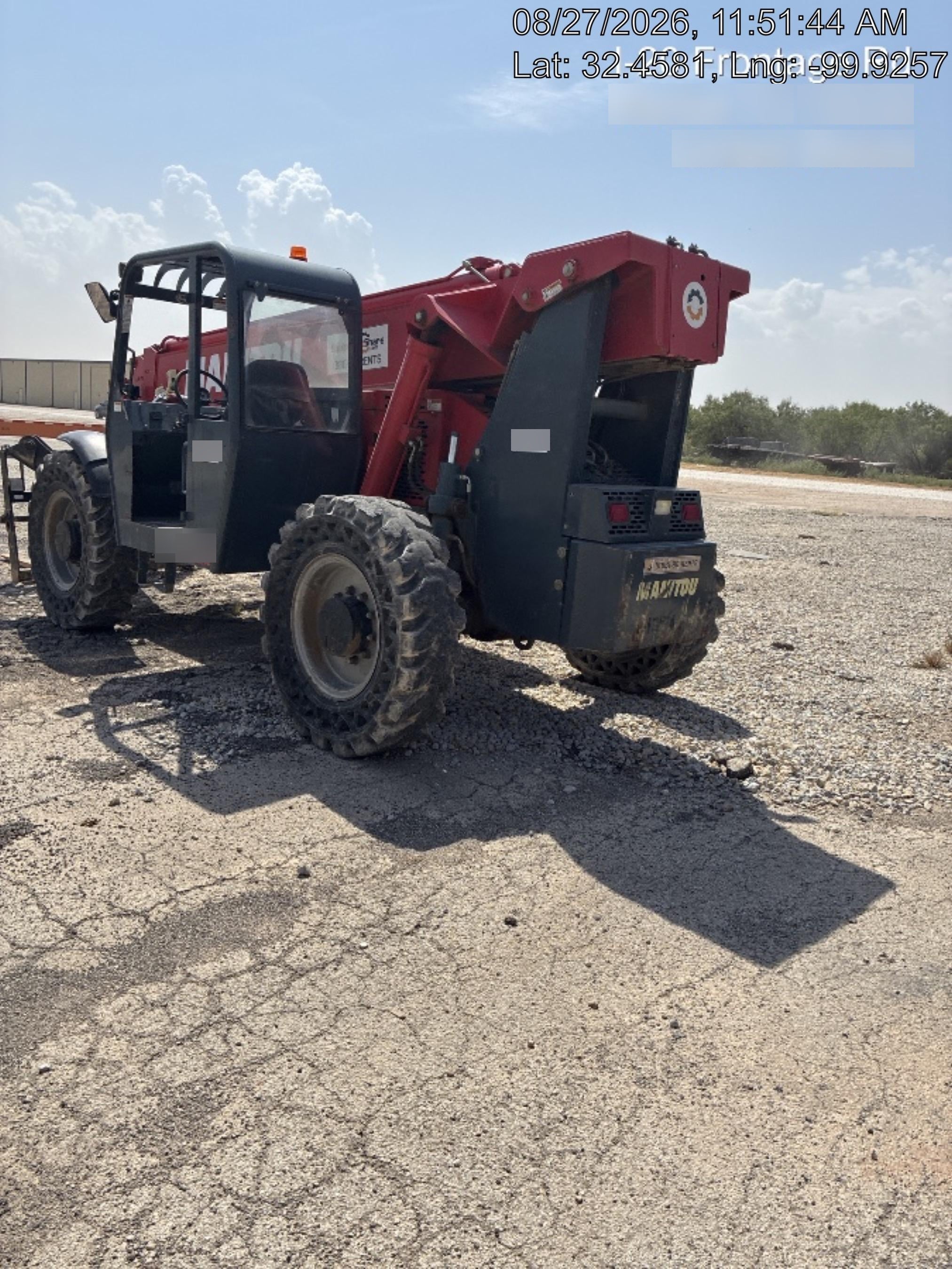 2018 Manitou MTA10055 MTA10055 - 74 HP T4, Canopy, Worklights/Strobe, Beacon, 66" Carriage, 60" Forks, Solid Tires, Lift Hook, Aux Hydraulics
