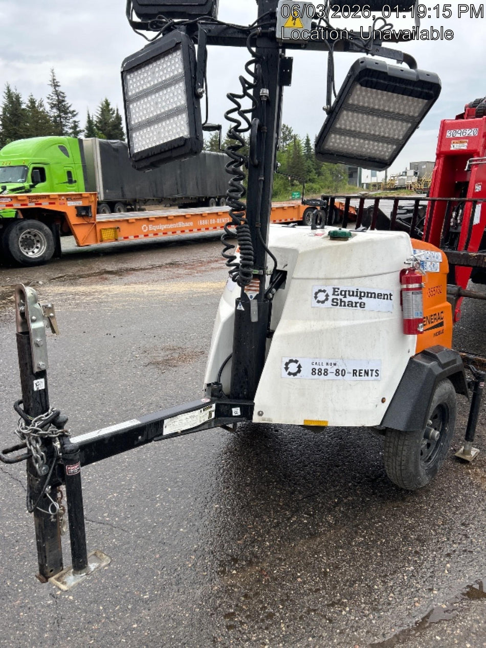 2023 Generac MLT2 Diesel, Flex Switch 120V Input, Powerzone Controller, 
(4) 320W LED Lights, 4kW Generator, 39.9 Gal Fuel Tank, 2" Ball, T3