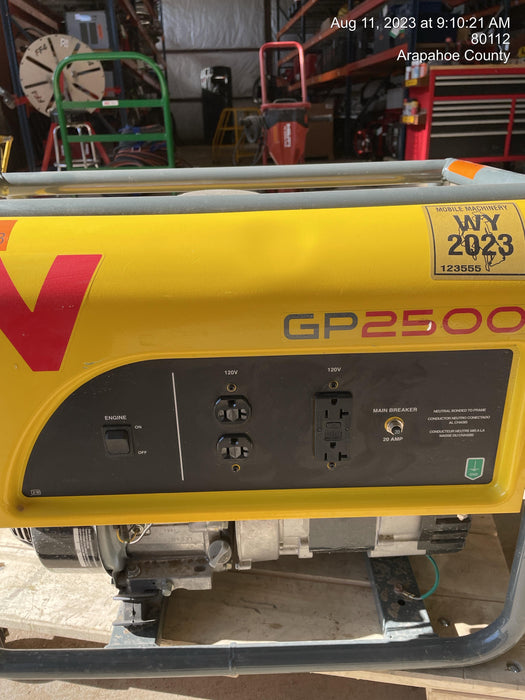 2021 WACKER NEUSON GP2500A