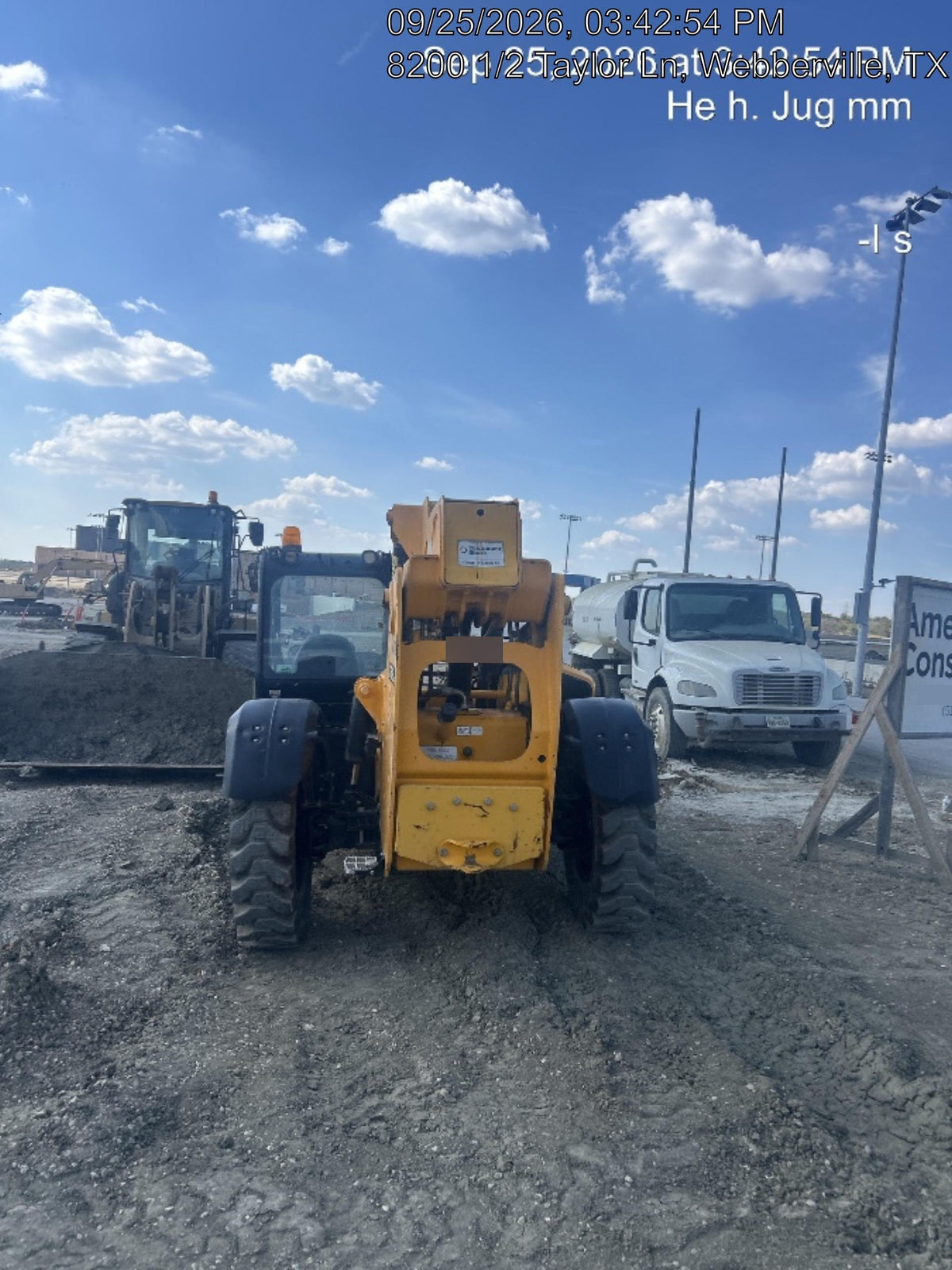 2019 JCB 509-42 74 HP w/Open ROPS, Beacon, Aux Hydraulics, LED Work lights, Solid Tires w/66" Carriage/60" Forks