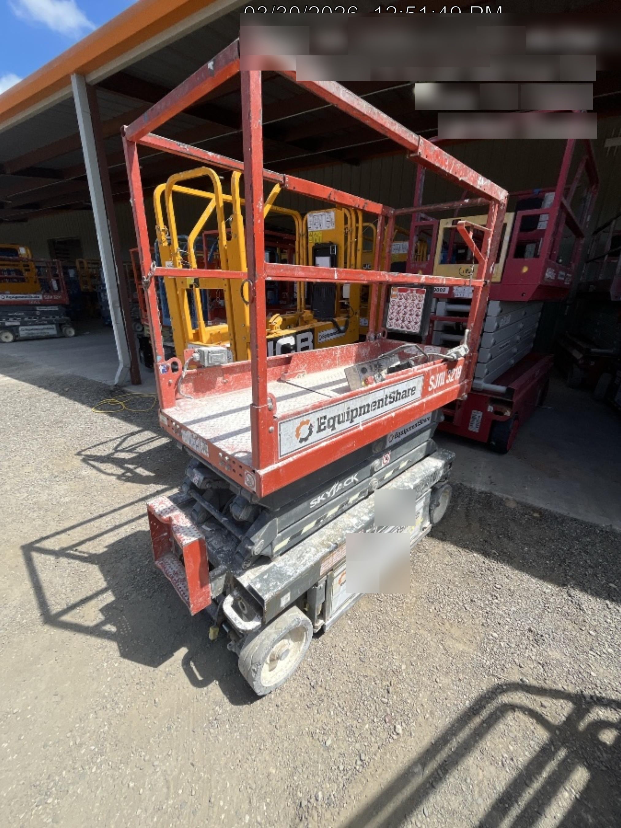 2019 Skyjack SJIII-3219 Standard Options, Trojan Batteries