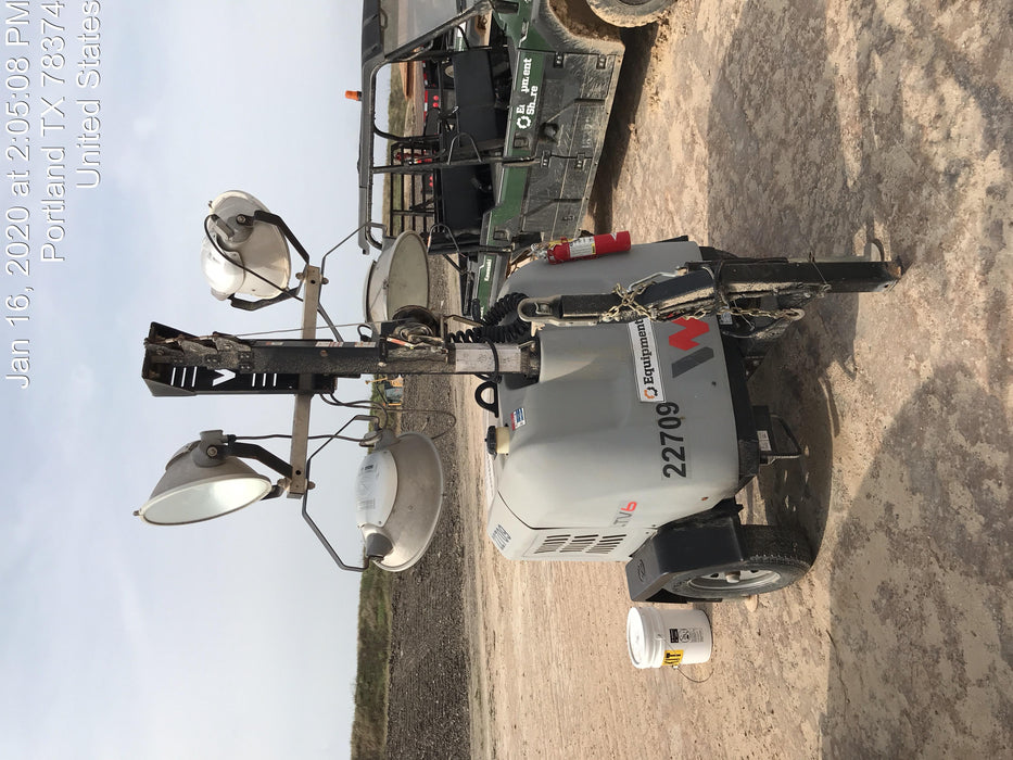 2019 Wacker Neuson LTV6L-MH Wacker Neuson LTV6L Mobile Light Tower w/Fuel Level Sensor Installed