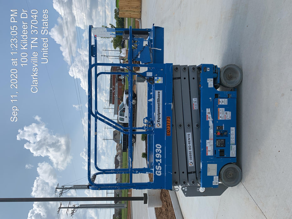 2020 Genie GS-1930 Fixed rails with chain entry gate - Pre A92.20