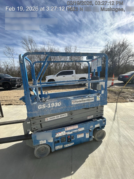 2019 Genie GS-1930 Fixed Rails with Chain Entry