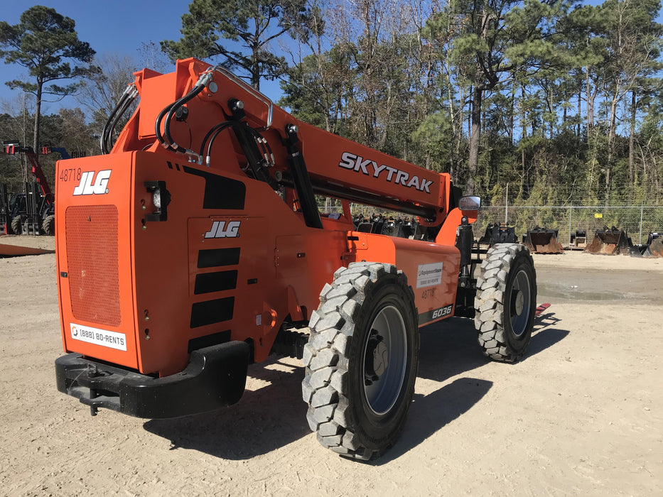 2019 Skytrak 6036 Canopy, Solid Tires, LED Work Lights, Beacon w/72" Carriage, 48" Pallet Forks