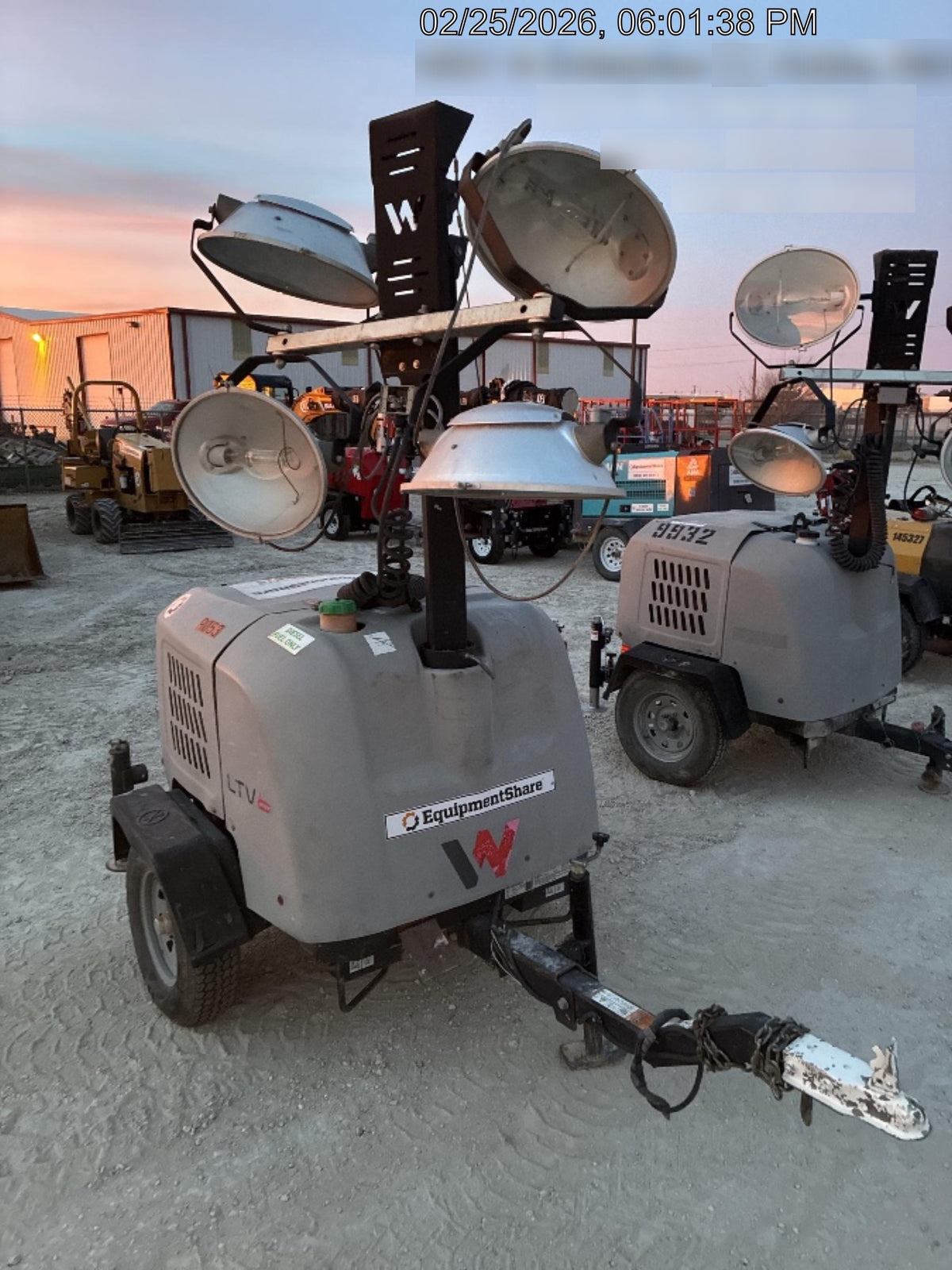 Wacker Neuson LTV6K-MH Wacker Neuson LTV6K Towable Light Tower