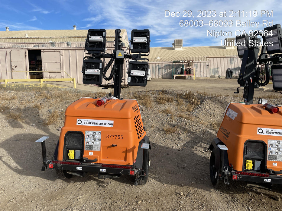 2023 Generac MLT2 Diesel, Flex Switch 120V Input, Powerzone Controller, 
(4) 320W LED Lights, 4kW Generator, 39.9 Gal Fuel Tank, 2" Ball, T3