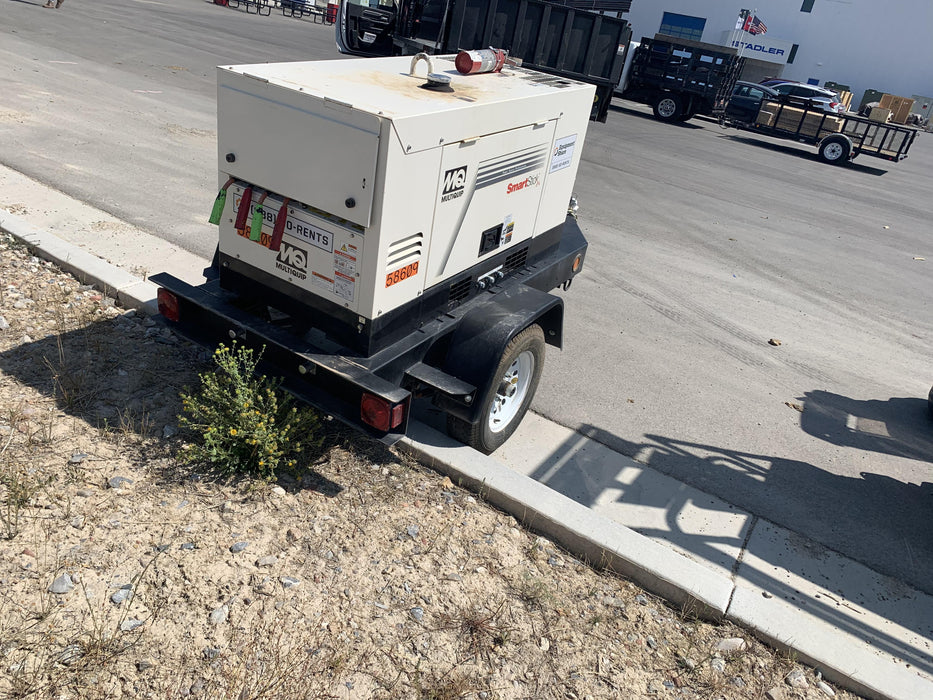 2020 Multiquip DLW400ESA4 400 amp Welder, 14kW, 120/240V, T4F Kubota, Trailer