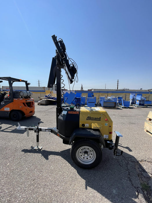 2022 Allmand NLV3GR (4) LED Light Fixture 350W, 23' Vertical Mast, 3kW Prime, Towable, ES Decals, T3