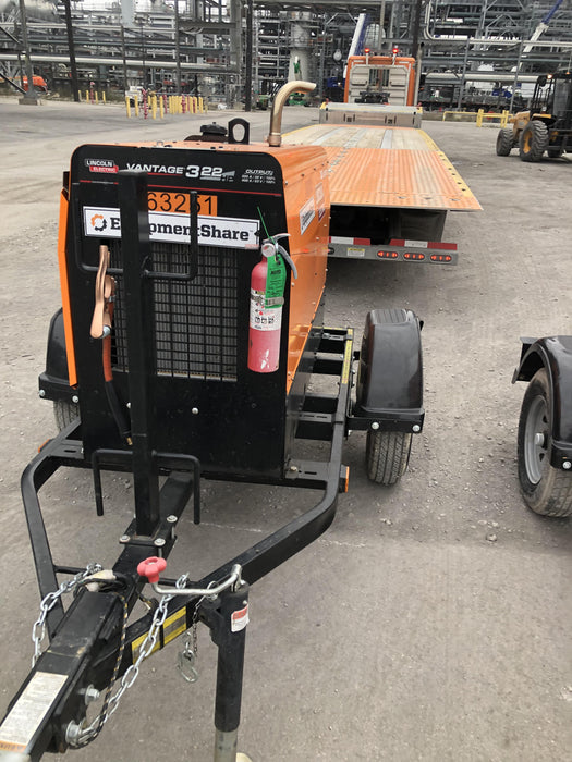 2021 Lincoln Electric Vantage 322 Vantage 322 Ready Pak 3 w/ Decals, ORANGE (includes trailer, cable rack, fender light kit) NO Telematics