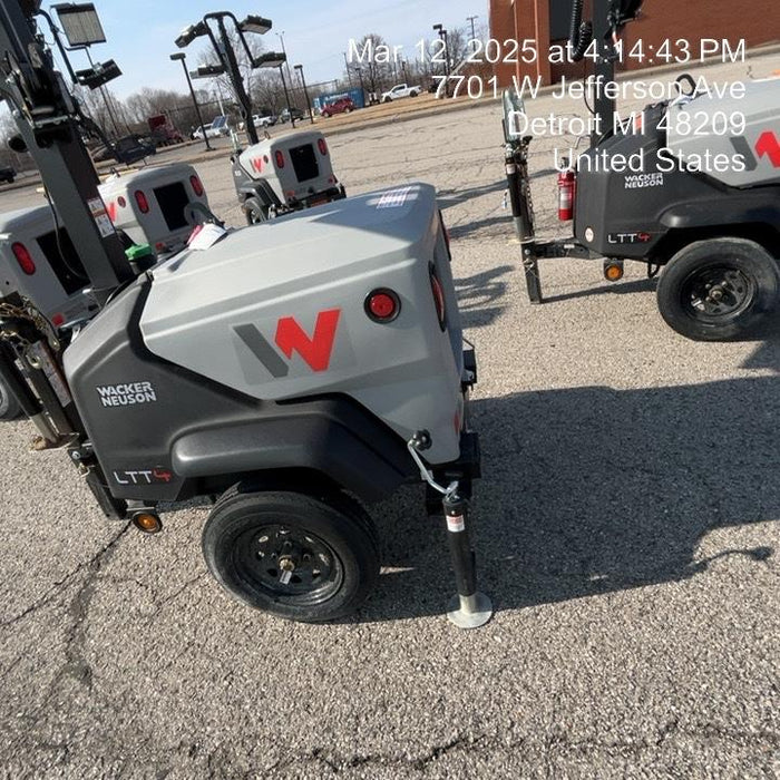 2024 Wacker Neuson LTT4 Diesel, Kohler KDW702, Deep Sea Controller, Auto Start, LED 320W, Bypass Outlet, T3