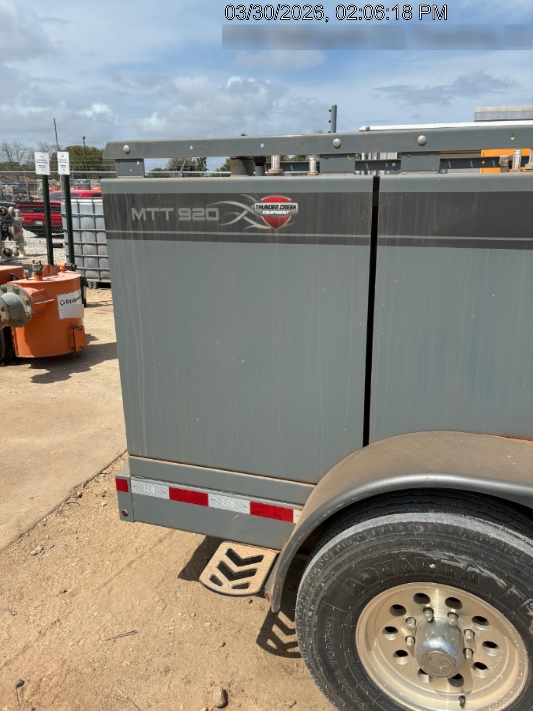2025 THUNDER CREEK MTT920 - Hazmat not required