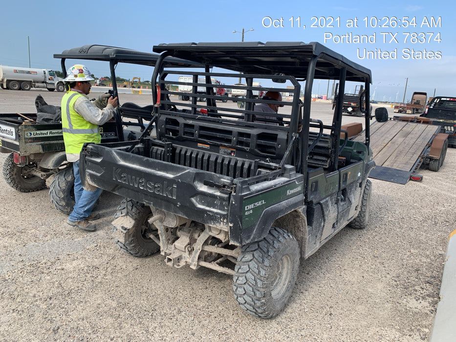 Kawasaki Mule PRO-DXT Standard Options, Backup Alarm, Beacon, Plastic Hard Top, Poly Windshield, Horn Kit