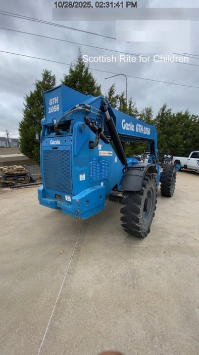 2018 Genie GTH-1056 Genie GTH-1056 w/Open ROPS, FF Tires, Work Light/Beacon, 60" Carriage and Forks