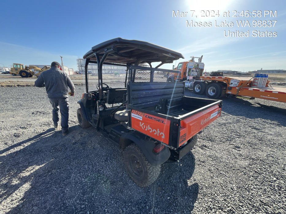 2022 Kubota RTV-X1140W-H Plastic Canopy, Windshield Acrylic Clear, LED Strobe Light, Wire Harness Kit, Back up Alarm