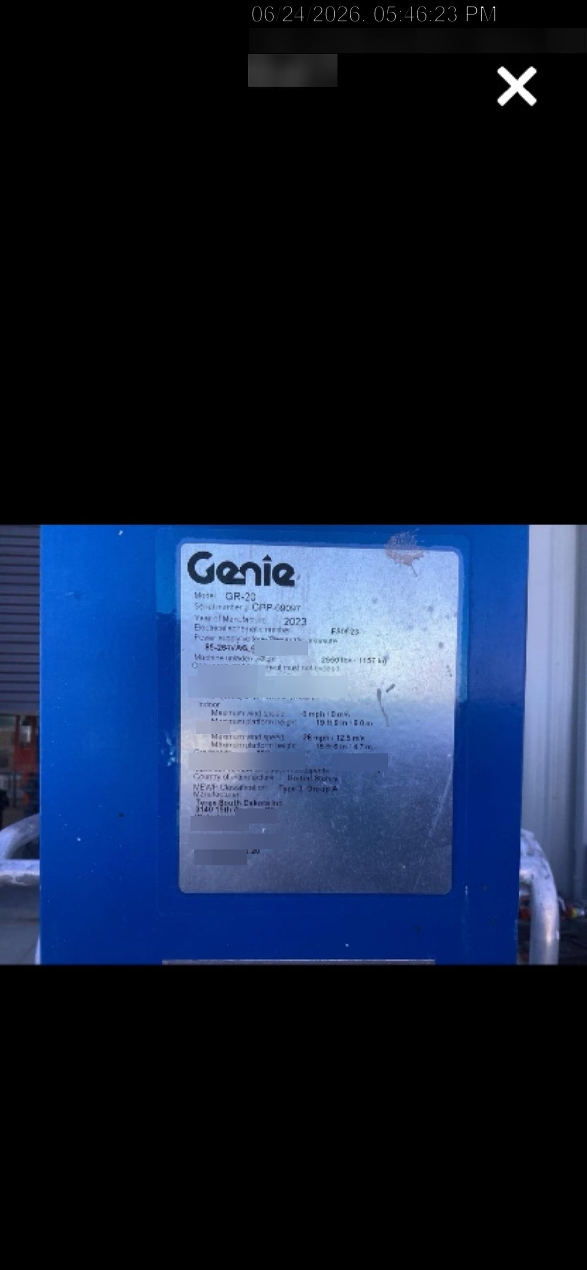 2023 GENIE GR-20