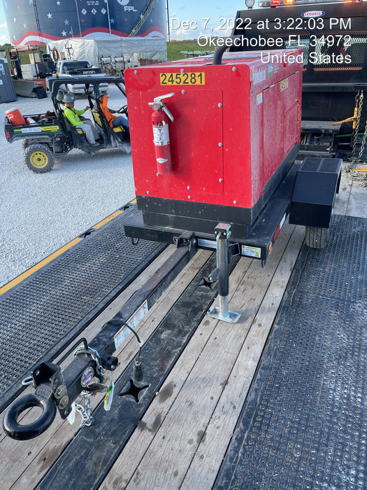 2022 Shindaiwa DGW400MDL Kubota D902 Engine, 23 HP, Dual Op Welder, Wire, Arc, Droop Stick, Tig, and CC Stick Functionality, Simulphase, 3 Phase and 1 Phase Gen Output, Single Axle NB Trlr, Slr Trckl Chrg 12V 12W, Fire Ext