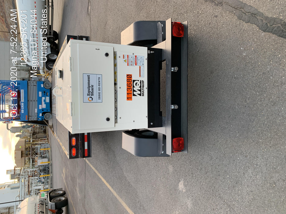 2020 Multiquip DLW400ESA4 400 amp Welder, 14kW, 120/240V, T4F Kubota, Trailer