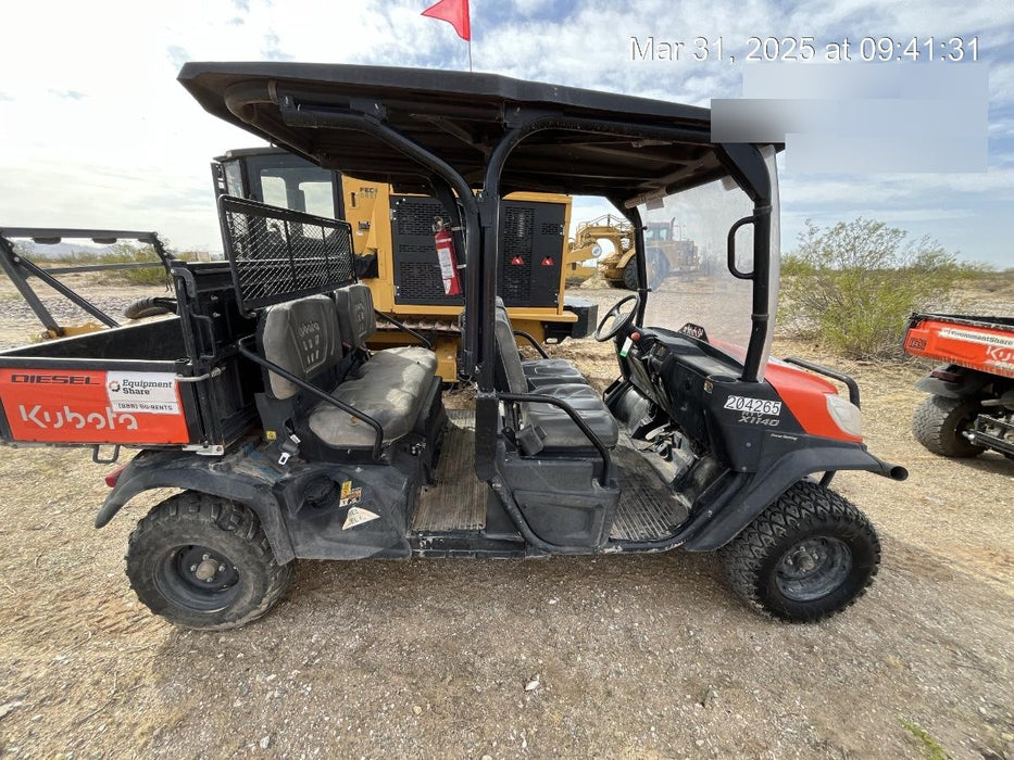 2022 Kubota RTV-X1140W-H Plastic Canopy, Windshield Acrylic Clear, LED Strobe Light, Wire Harness Kit, Back up Alarm