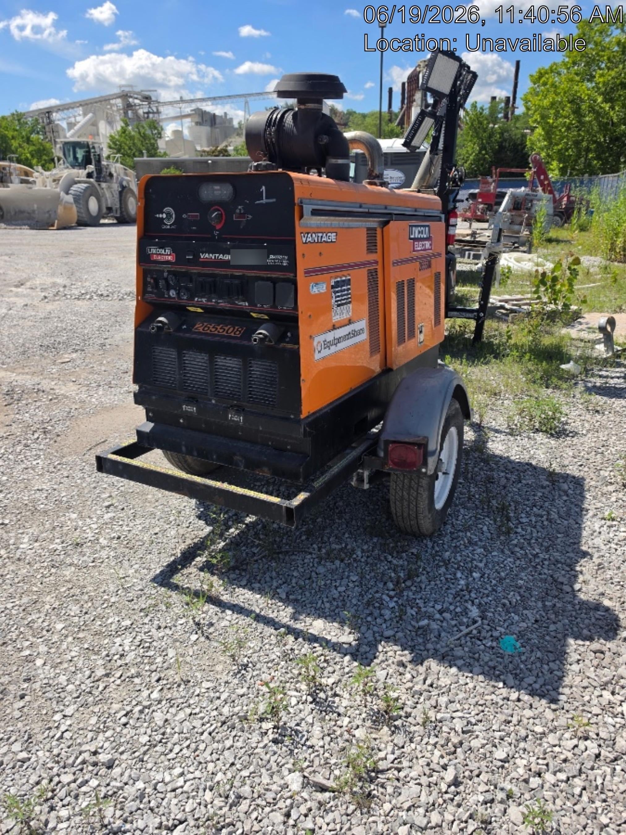 2022 Lincoln Electric Vantage 549X Crosslink Technology, Trailer Mounted, ES Decals, T3