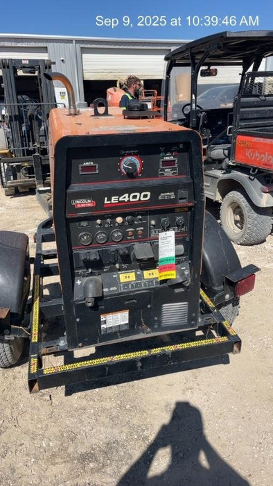 2022 Lincoln Electric LE400 Kubota V1505, Trlr, Cable Rack, Light Kit, ES Decals, T3