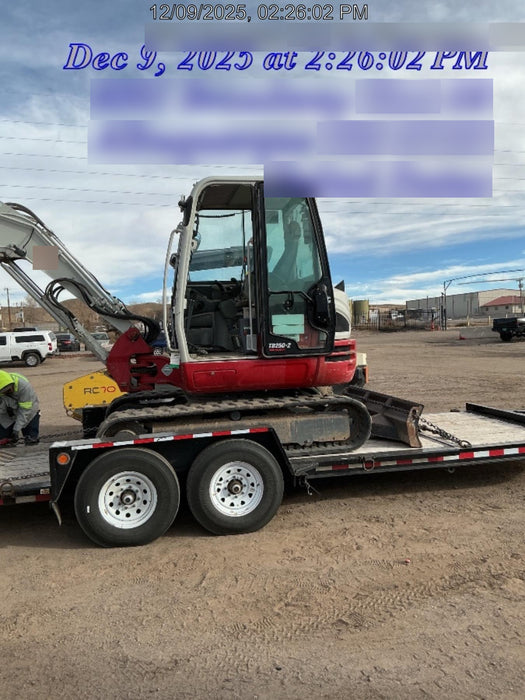 2020 Takeuchi TB250-2C Cab/Heat/Air, Rubber Tracks, Manual TAG QC