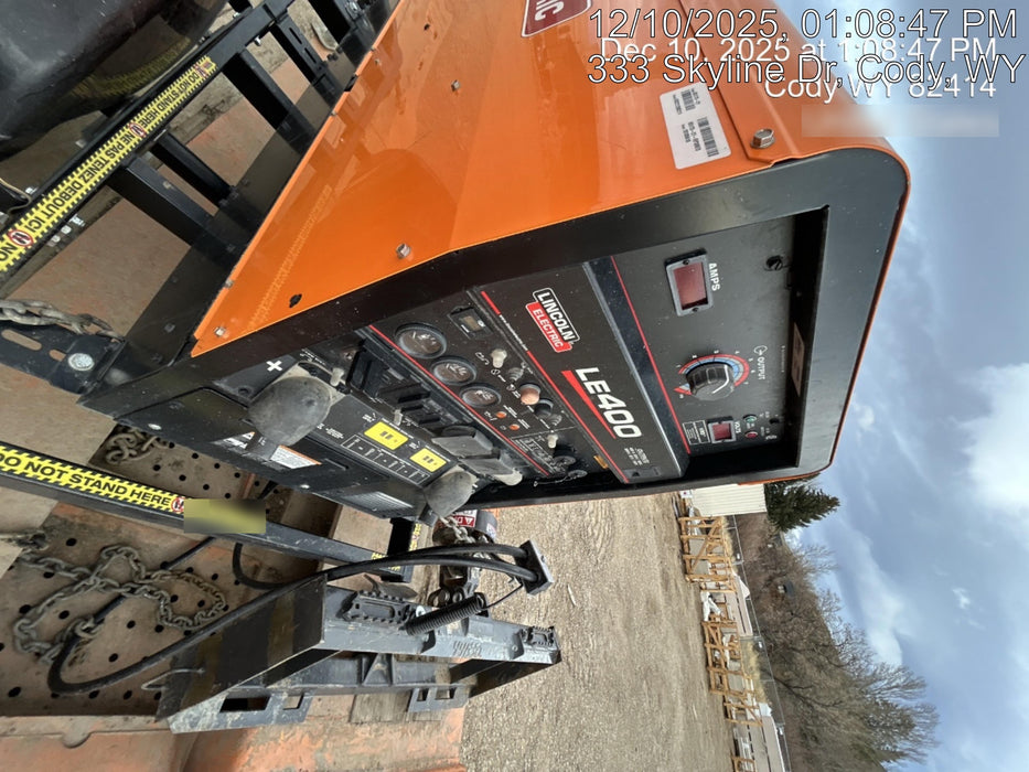 2023 Lincoln Electric LE400 Kubota V1505, Trlr, Cable Rack, Light Kit, ES Decals, T3