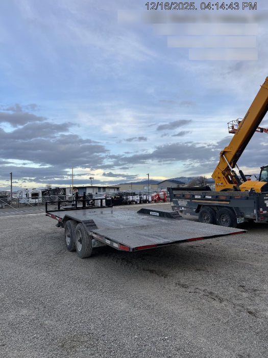 2024 TEXAS PRIDE TRAILERS 21' Lowboy Gravity Tilt Bed 14K Bumper Pull Trailer