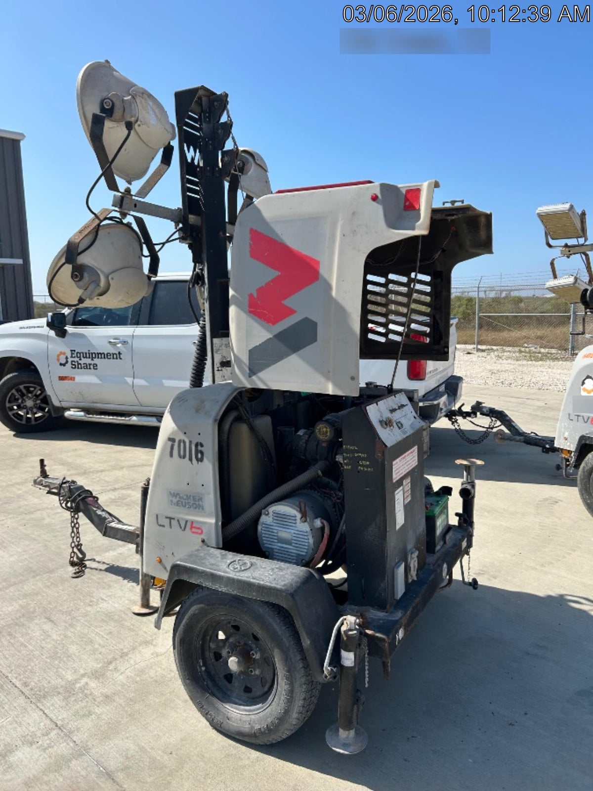 Wacker Neuson LTV6K-MH Wacker Neuson LTV6K Light Tower w/Kubota Engine