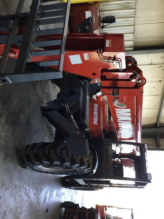 2018 Manitou MTA10055 Manitou MTA 10055 w/Cab/Heat/AC, Work Lights/Strobe, Aux Hyd, Solid Tires, Lift Hook, 66" Carriage, 60" Forks