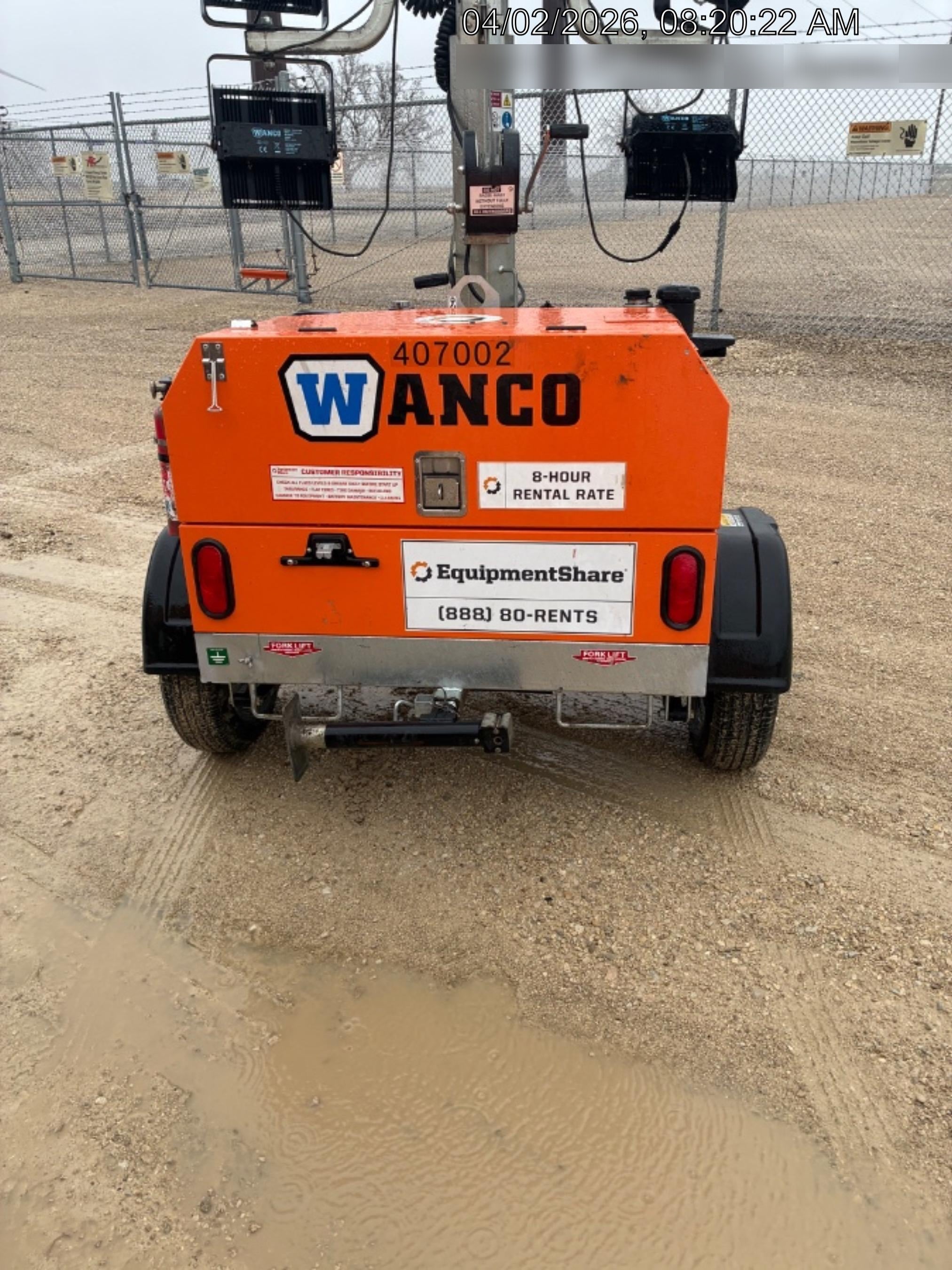 2024 Wanco WLTT-4MM4K Diesel, Deep Sea Controller, Shore Power Plug, Auto Start, (4) 350W LED Floodlights, 4kW Generator, 60 Gal Fuel Tank, 2" Ball, T3