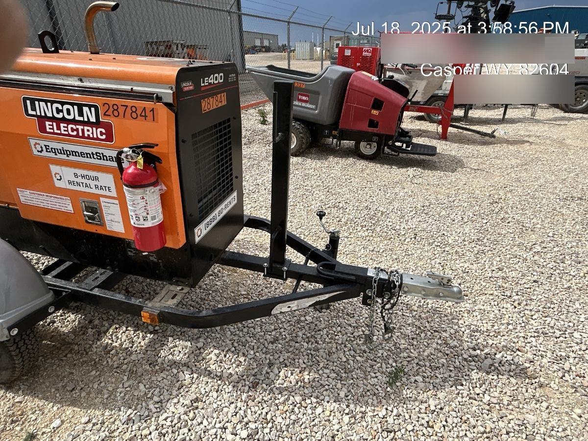 2023 Lincoln Electric LE400 Kubota V1505, Trlr, Cable Rack, Light Kit, ES Decals, T3