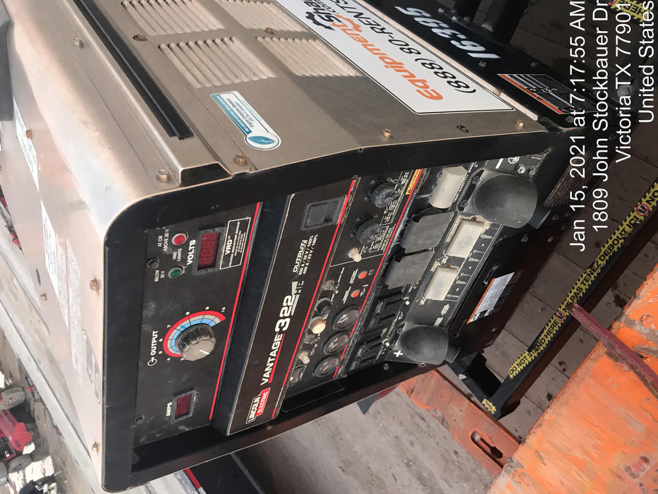 2018 Lincoln Electric Vantage 322 Lincoln Vantage 322 Welder Ready Pak 3 - Vantage 322, Trailer, Fender and light kit, Cable rack