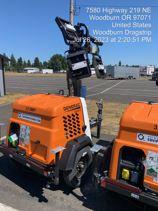 2023 Generac MLT2 Diesel, Flex Switch 120V Input, Powerzone Controller, (4) 320W LED Lights, 4kW Generator, 39.9 Gal Fuel Tank, 2" Ball, T3