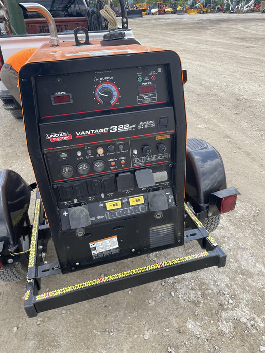 2021 Lincoln Electric Vantage 322 Vantage 322 Ready Pak 3 w/ Decals, ORANGE (includes trailer, cable rack, fender light kit) NO Telematics