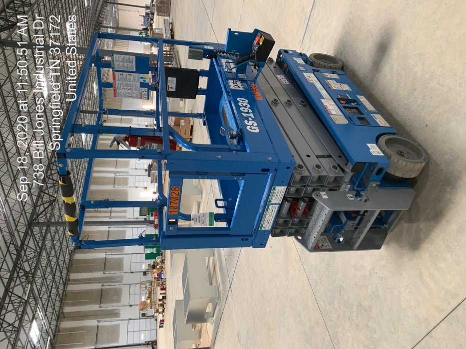 2020 Genie GS-1930 Solid Non Marking Tires, Beacon, Folding rails with half height swing gate