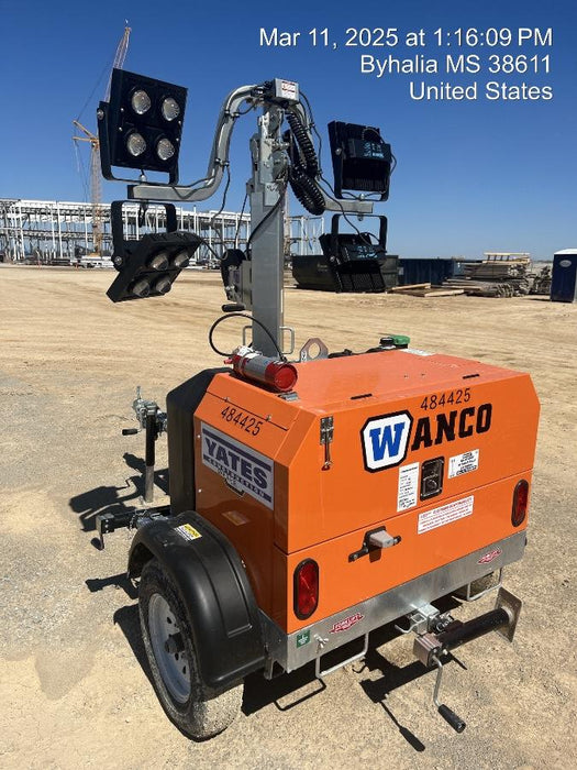 2024 Wanco WLTT-4MM4K Diesel, Mitsubishi L2E, 9.0HP @1800 rpm, Deep Sea Controller, Shore Power Plug, Auto Start, (4) 350W LED Floodlights, 4kW Generator, 60 Gal Fuel Tank, 2" Ball, T3