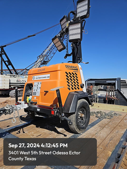 2023 Generac MLT2 Diesel, Flex Switch 120V Input, Powerzone Controller, (4) 320W LED Lights, 4kW Generator, 39.9 Gal Fuel Tank, 2" Ball, T3