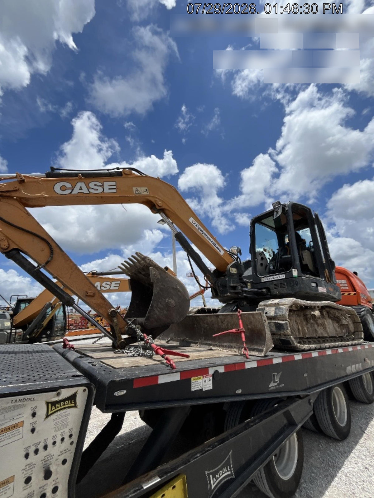 2018 Case CX80C CLOSED CAB, A/C, RUBBER TRACKS PADS, 7'-2" ARM