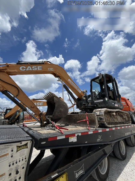 2018 Case CX80C CLOSED CAB, A/C, RUBBER TRACKS PADS, 7'-2" ARM