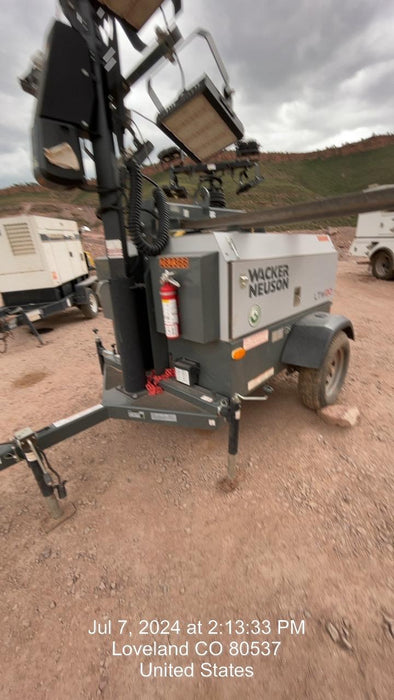 2022 Wacker Neuson LTW20Z1 Isuzu Dsl. Engine, 23' Mast, (4) 300W LED Lights, CWK, Programmable Dawn to Dusk, 360 Deg. Rotation, 57 Gal. Tank, Trailer Mounted