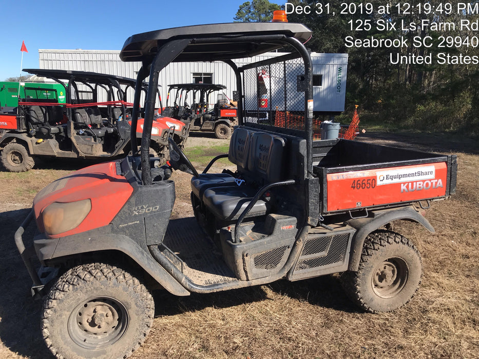 2019 Kubota RTV-X900G-H - 2 Passenger 4wd Utility Cart, LED Strobe, Windshield Tempered Glass, Plastic Canopy, Backup Alarm