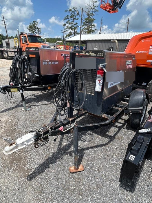 2019 Lincoln Electric Vantage 322 Lincoln Vantage 322 Welder w/Trailer, Light Kit, Cable Rack