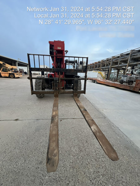 2019 Manitou MTA8044 74hp T4F, Cab/Heat/Air, Cab and Boom LED work lights, Auxiliary Hydraulics, Solid Tires, Amber strobe, Lift Hook 66" Carriage, 60" Forks