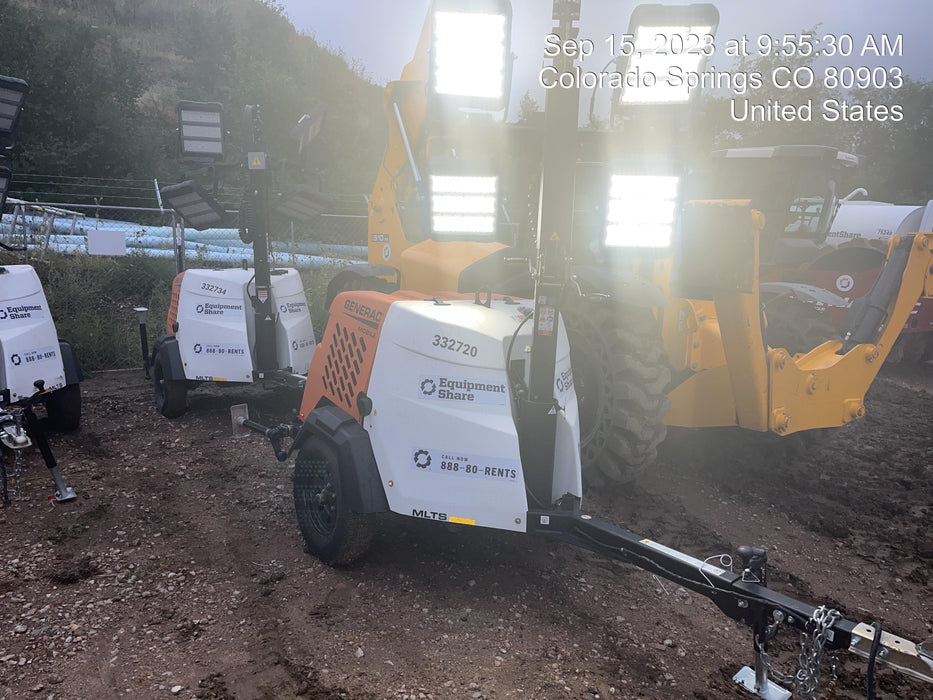 2023 Generac MLT2 Diesel, Flex Switch 120V Input, Powerzone Controller, (4) 320W LED Lights, 4kW Generator, 39.9 Gal Fuel Tank, 2" Ball, T3